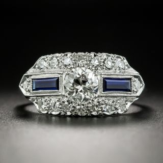 Art Deco .60 Carat Diamond Engagement Ring - 2