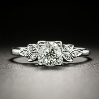 Art Deco .60 Carat Diamond Engagement Ring - 3