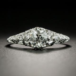 Art Deco .60 Carat Diamond Engagement Ring - GIA J VS2 - 2