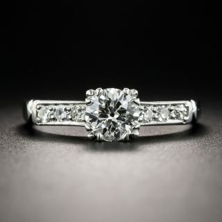 Art Deco .60 Carat Diamond Platinum Engagement Ring