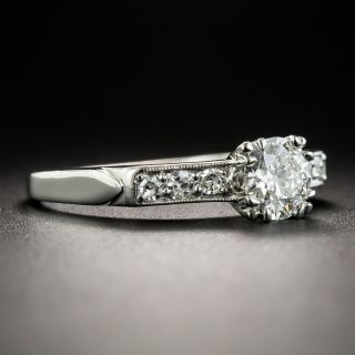 Art Deco .60 Carat Diamond Platinum Engagement Ring