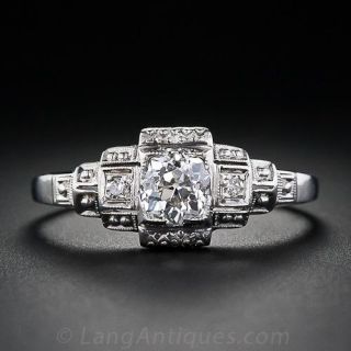 Art Deco Diamond Engagement Ring 