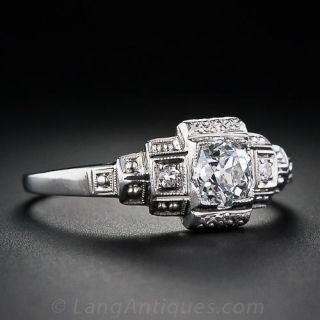 Art Deco .60 Diamond Engagement Ring
