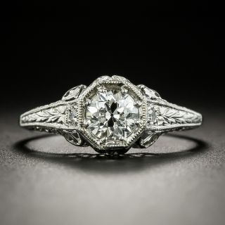 Art Deco .61 Carat Diamond Engagement Ring - GIA G VVS2 - 2