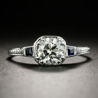 Art Deco .62 Carat Diamond Engagement Ring by Belais - 3