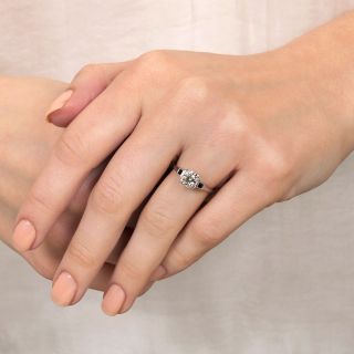 Art Deco .62 Carat Diamond Engagement Ring by Belais