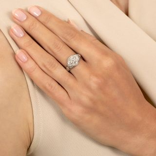Art Deco .63 Carat Diamond Engagement Ring