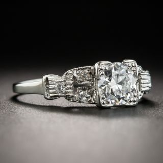 Art Deco .65 Carat Diamond Platinum Engagement Ring