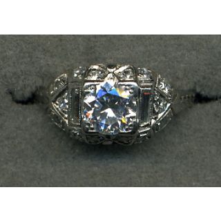Art Deco .65 Carat Diamond Ring - 2