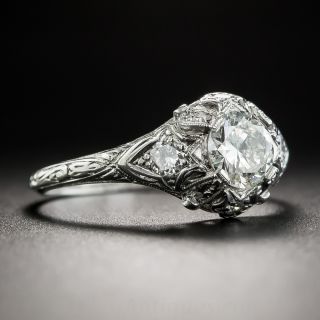 Art Deco .66 Carat Diamond Engagement Ring - GIA I VVS2
