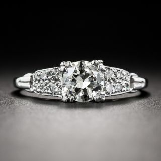 Art Deco .68 Carat Diamond Engagement Ring - 4