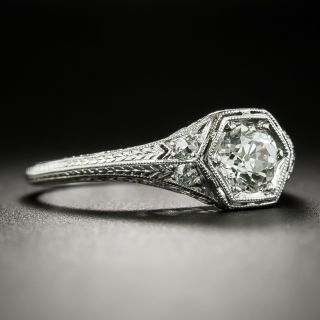 Art Deco .68 Carat Diamond Engagement Ring