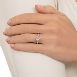 Art Deco .68 Carat Diamond Engagement Set