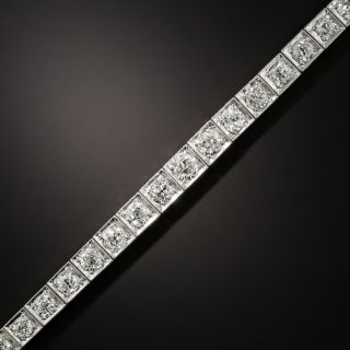 Art Deco 7.00 Carat Total Weight Diamond Line Bracelet - 3
