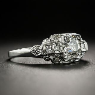 Art Deco .70 Carat Diamond Engagement Ring