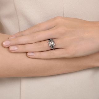 Art Deco .70 Carat Diamond Engagement Ring