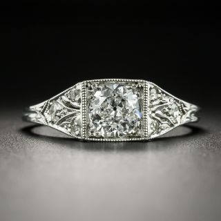 Art Deco .70 Carat Diamond Engagement Ring - GIA E SI1 - 2