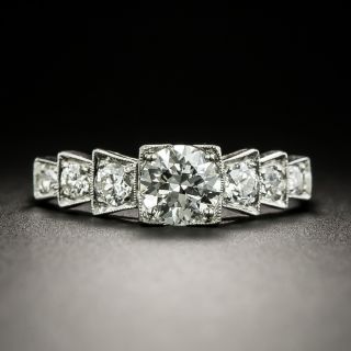 Art Deco .70 Carat Diamond Engagement Ring - GIA  G VVS 2 - 3