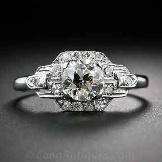 Art Deco .71 Carat Diamond Ring