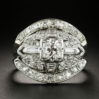 Art Deco .72 Carat Diamond Band Ring - 2