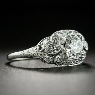 Art Deco.72 Carat Diamond Engagement Ring - GIA E SI1