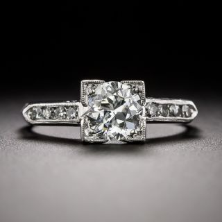 Art Deco .73 Carat Diamond Engagement Ring - GIA G VS2 - 3