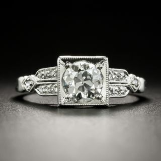 Art Deco .73 Carat Diamond Engagement Ring - GIA J VS2 - 3