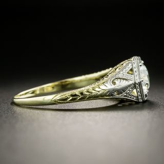 Art Deco .74 Carat Diamond Solitaire Engagement Ring - GIA H VVS2