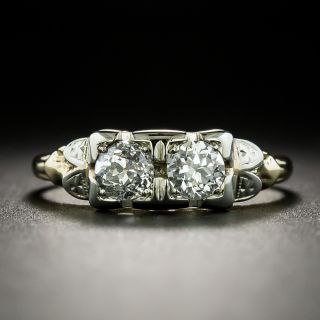 Art Deco .75 Carat Diamond Toi et Moi Ring - 1
