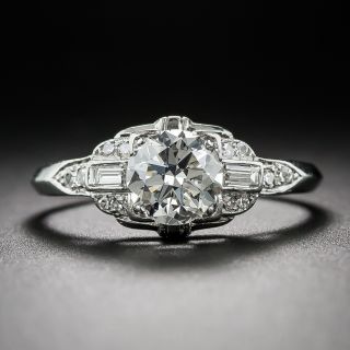 Art Deco .75 Ct Diamond Engagement Ring