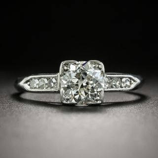 Art Deco .81 Carat Diamond Engagement Ring - GIA I SI2 - 3