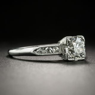 Art Deco .81 Carat Diamond Engagement Ring - GIA I SI2