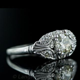 Art Deco .82 Carat Diamond Ring