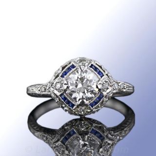 Art Deco Diamond Engagement Ring Art Deco Jewelry 