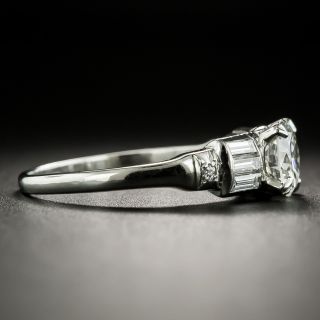 Art Deco .90 Carat Diamond Engagement Ring - GIA H VS2