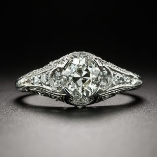 Art Deco .90 Carat Diamond Engagement Ring - GIA K VS1 - 2