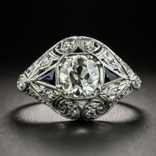 Art Deco .92 Carat Diamond Engagement Ring - GIA K VS2 - 2