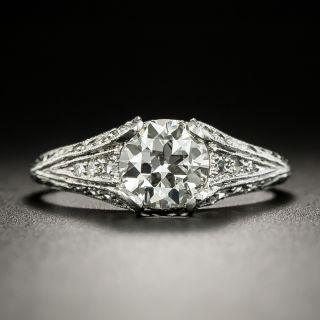 Art Deco .94 Carat Diamond Engagement Ring - GIA J VS1 - 2