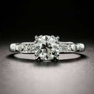 Art Deco .96 Carat Diamond Engagement Ring - GIA J VS1 by Lambert Brothers - 2