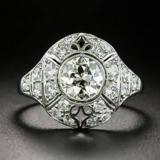 Art Deco .98 Carat Diamond Engagement Ring - GIA N VS2 - 3