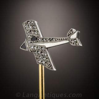 Art Deco Airplane Stickpin