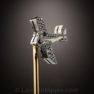 Art Deco Airplane Stickpin