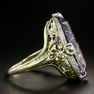 Art Deco Amethyst Dinner Ring