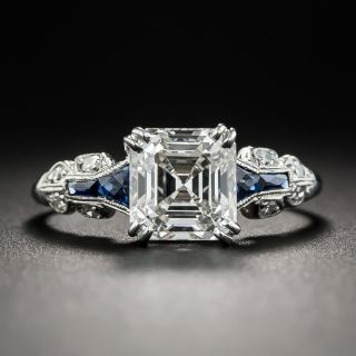 Art Deco Asscher-Cut Diamond Ring 1.75 Carat  GIA I SI1