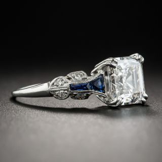 Art Deco Asscher-Cut Diamond Ring 1.75 Carat  GIA I SI1