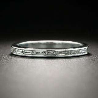 Art Deco Baguette Diamond Eternity Band, Size 5 1/2 - 1