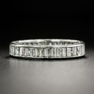 Art Deco Baguette Diamond Eternity Band - Size 6