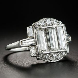 Art Deco Baguette Diamond Ring