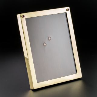 Art Deco Cartier Gold Frame With Cabochon Rubies   - 3