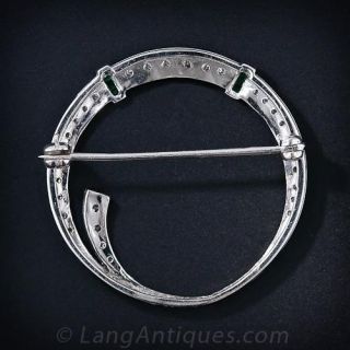 Art Deco Circle Pin
